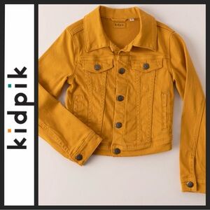 NWT Kidpik Mustard Yellow Denim Jacket